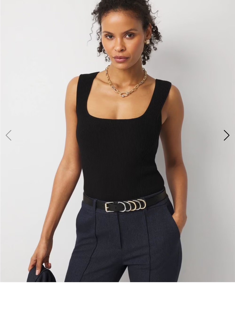 WHBM FORME™ Ribbed Ottoman Tank - Picture 2 of 5